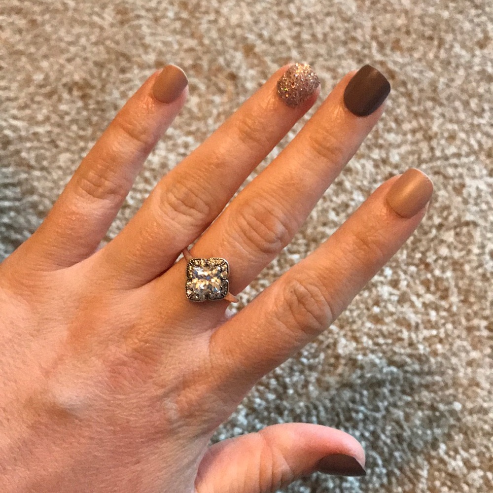 Pandora Crystalized Floral Fancy Ring size: 54